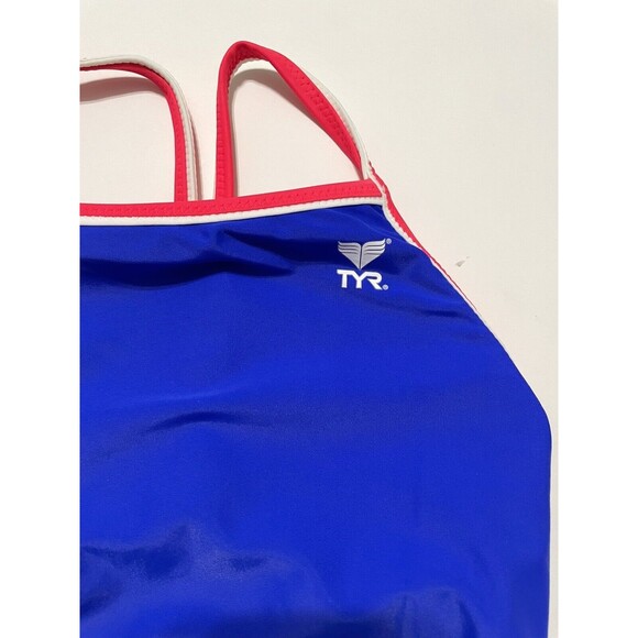 TYR HydraSpan Double Binding Reversible DiamondFit One Piece Swimsuit Black 30 - Picture 8 of 9